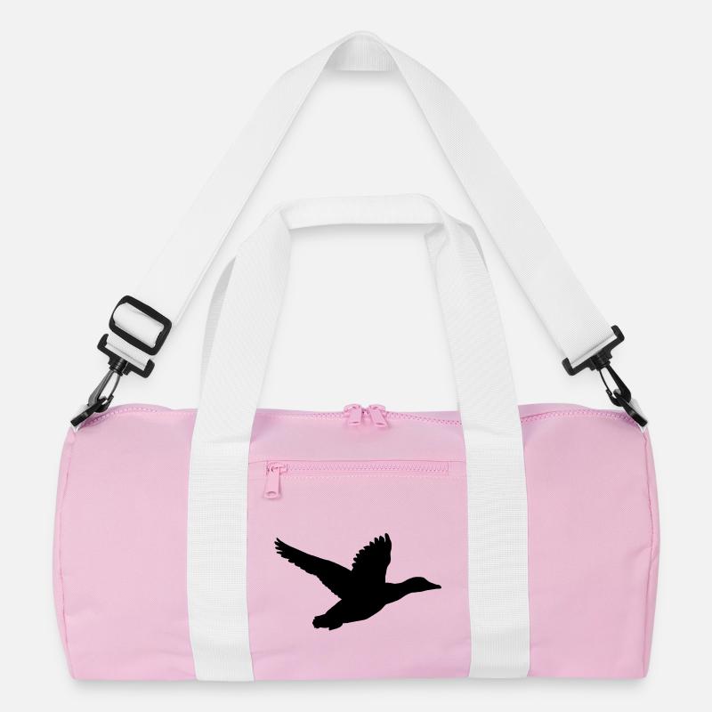 Duck in flight Recycled Duffel Bag