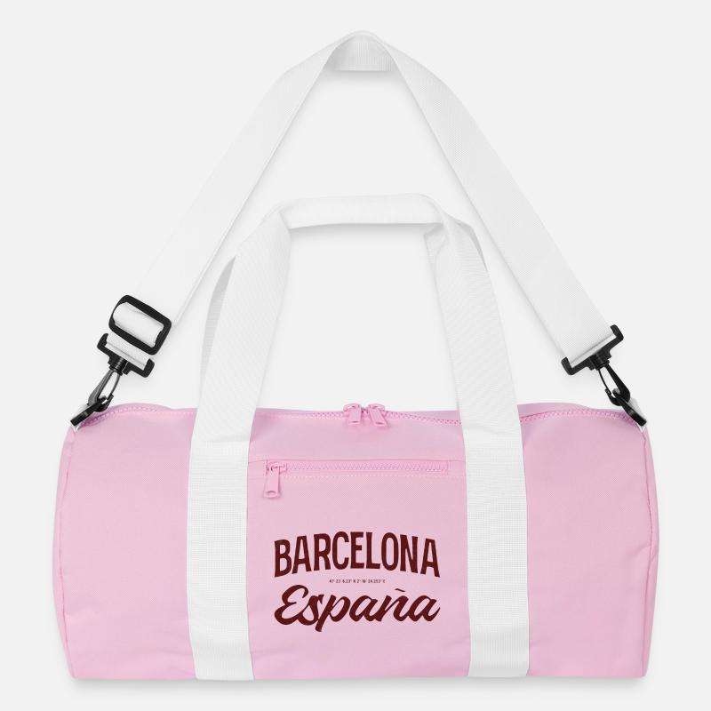 Barcelona Spanien Script Logo Recycelte Duffel Bag