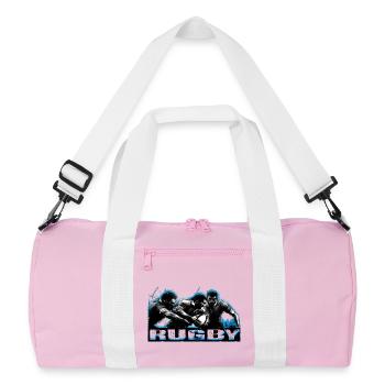 rugby - Sac de sport recyclé - rose/blanc - Devant