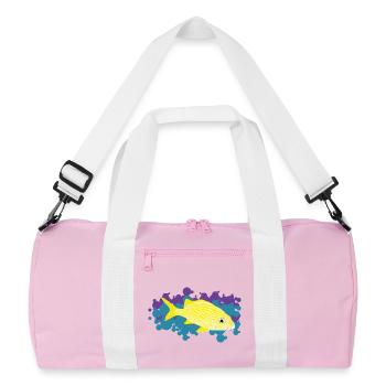 Yellow Corocoro - Haemulon flavolineatum - Recycled Duffel Bag - pink/white - Front