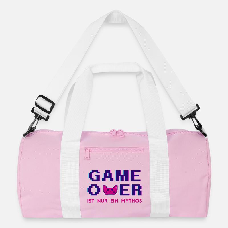 Game Over Mythos Dark Retro Pixel Recycelte Duffel Bag