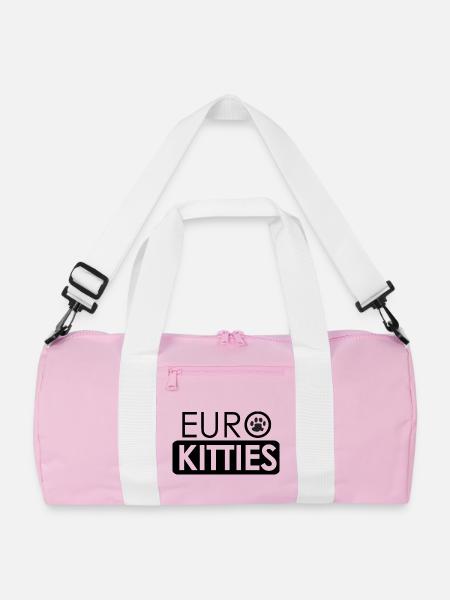 Eurokitties  - Recycelte Duffle Bag - Rosa/Weiß