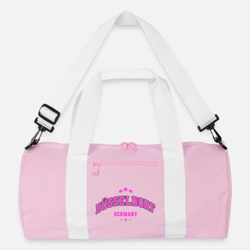 Dusseldorf Pink Arc Logo Tee Recycled Duffel Bag
