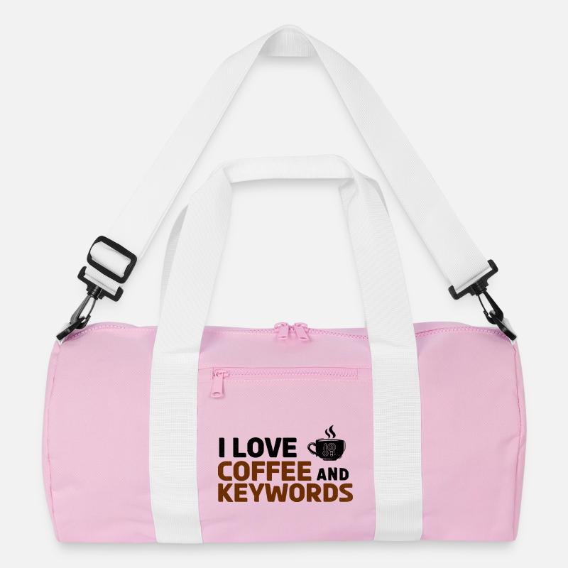 Coffee Keywords Typo Recycled Duffel Bag