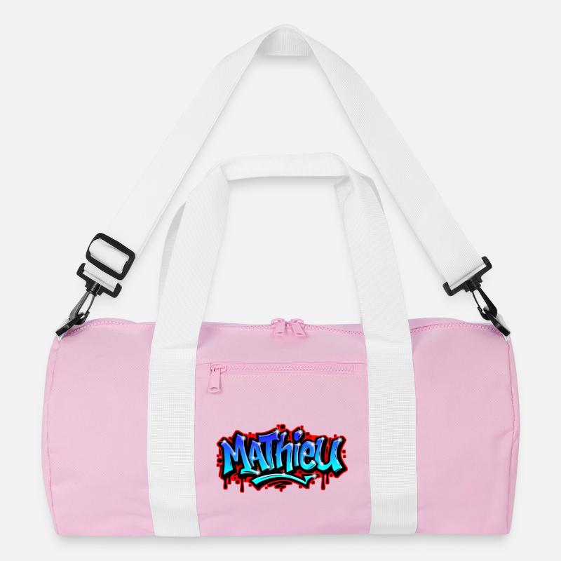 Mathieu Graffitidruckbarer Name Urban Blue Recycelte Duffel Bag