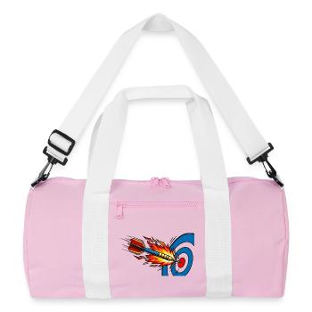 Fléchette Cible de Feu Cible - Sac de sport recyclé - rose/blanc - Devant