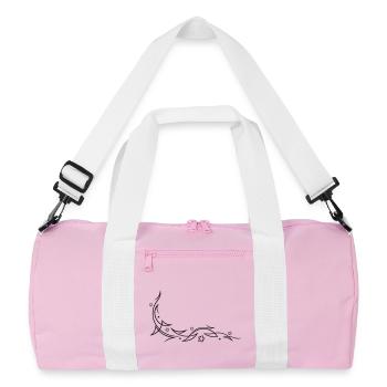Tribal with stars - Recycled Duffel Bag - pink/white - Front