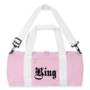 King 5. - Recycled Duffel Bag - pink/white - Front