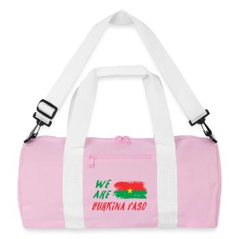 Nous sommes le Burkina Faso - Sac de sport recyclé - rose/blanc - Devant