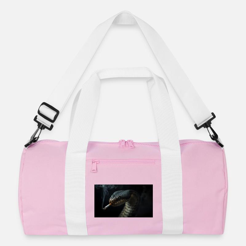 Cobra Snake with Cigarette Recycled Duffel Bag