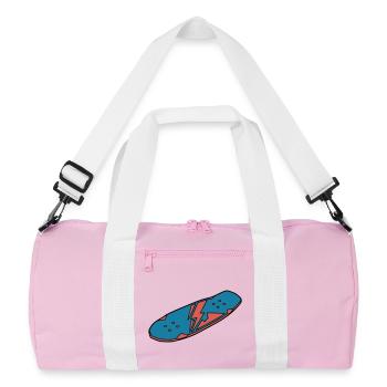 Skateboard Deck Urban Street - Recycled Duffel Bag - pink/white - Front