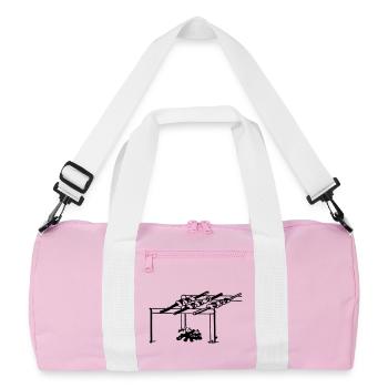Barbecue, shish kebab, Russie - Sac de sport recyclé - rose/blanc - Devant