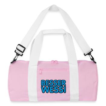 Besserwessi | Wessi | Westen - Recycled Duffel Bag - pink/white - Front