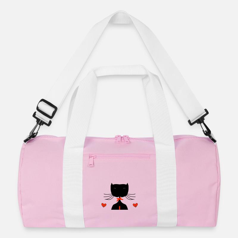 black cat Recycled Duffel Bag