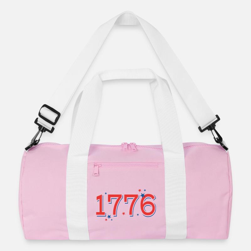 Rot-BlauSterneCelebrationDesign Recycelte Duffel Bag