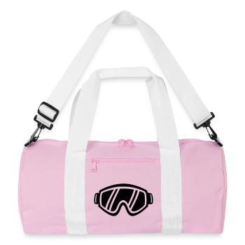 Ski goggles - Recycled Duffel Bag - pink/white - Front