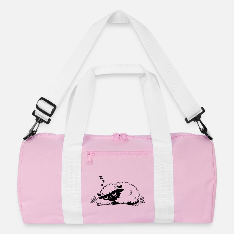 Dodo-Schaf - Recycelte Duffel Bag - Rosa/Weiß