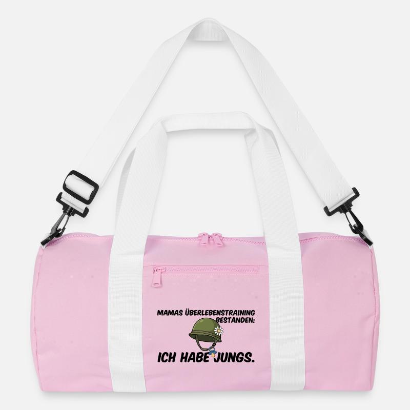 Jungs Mama Überlebenstraining Helm Muttertag Recycelte Duffel Bag