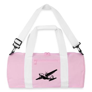 c160 - Recycled Duffel Bag - pink/white - Front