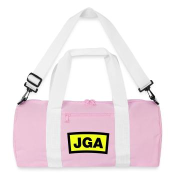 Enterrement de vie de garçon - Emblème - Sac de sport recyclé - rose/blanc - Devant