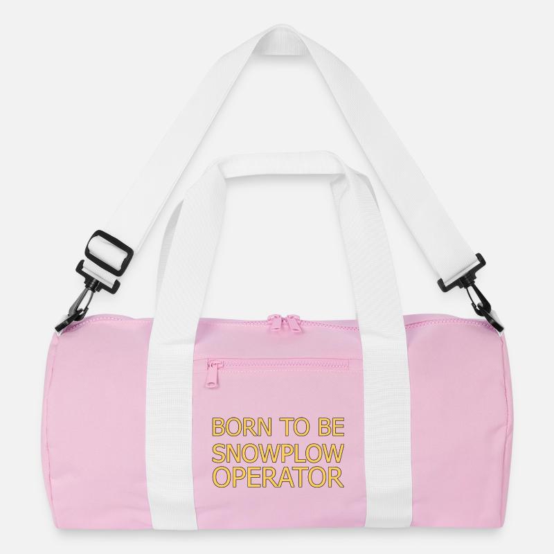 Snowplow Operator Born To Be Snow Plow Driver Recycled Duffel Bag