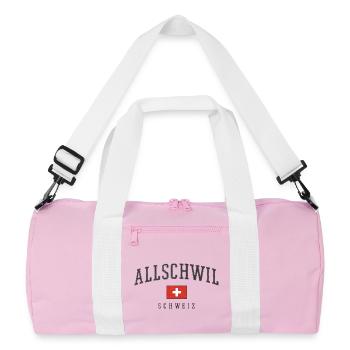Logo Allschwil drapeau suisse - Sac de sport recyclé - rose/blanc - Devant