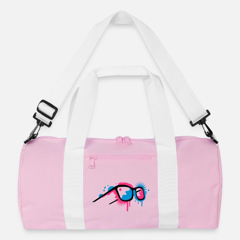 3D Brille im Graffiti Stil Recycelte Duffel Bag