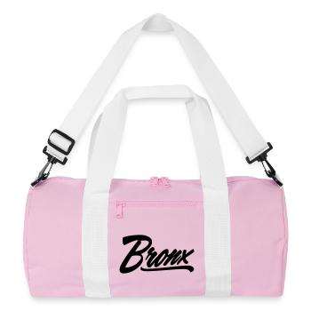 bronx shirt - Recycelte Duffel Bag - Rosa/Weiß - Vorne