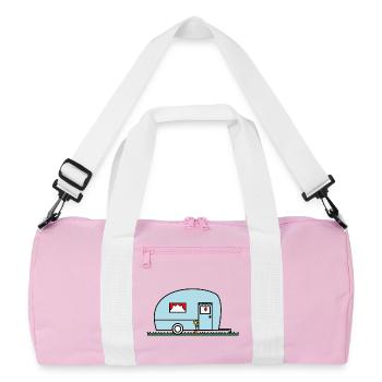 VACANCES. BONNES VACANCES. MAÎTRESSE. MAÎTRE. PROF - Sac de sport recyclé - rose/blanc - Devant