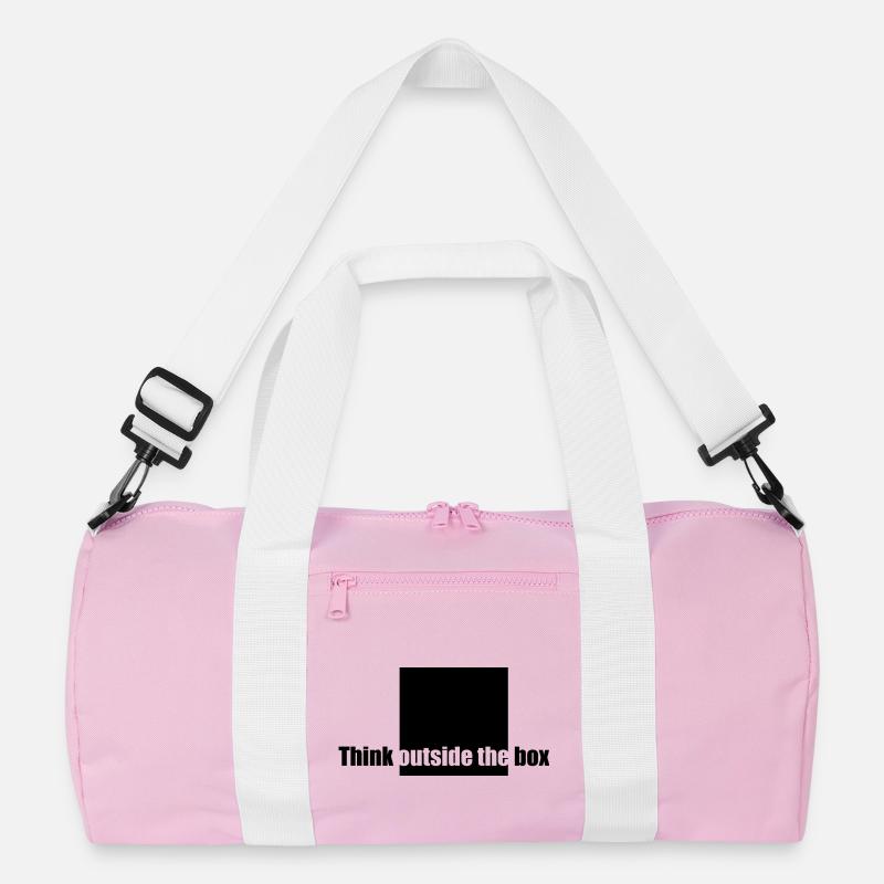 Think Outside The Box - Recycelte Duffel Bag - Rosa/Weiß