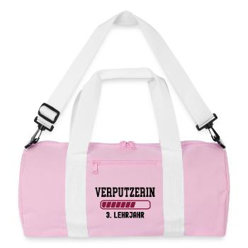 Apprenticeship plasterer 3rd year of apprenticeship plasterer apprenticeship - Recycled Duffel Bag - pink/white - Front