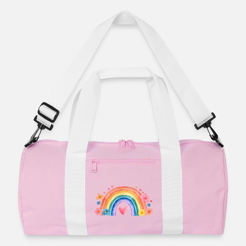 Regenbogen Einschulung – Süßes Mädchen Design Recycelte Duffel Bag