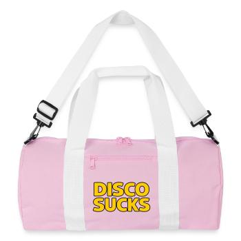 Disco Sucks - Recycled Duffel Bag - pink/white - Front