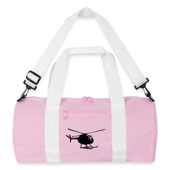 Hélicoptère - Sac de sport recyclé - rose/blanc - Devant