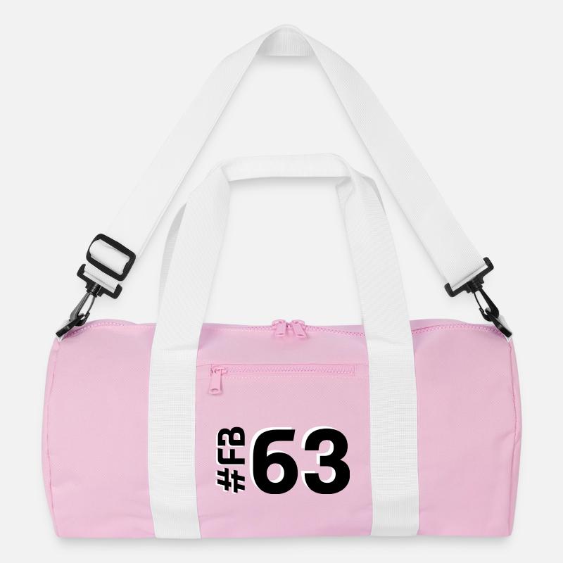 FB63 2025 - Recycelte Duffel Bag - Rosa/Weiß