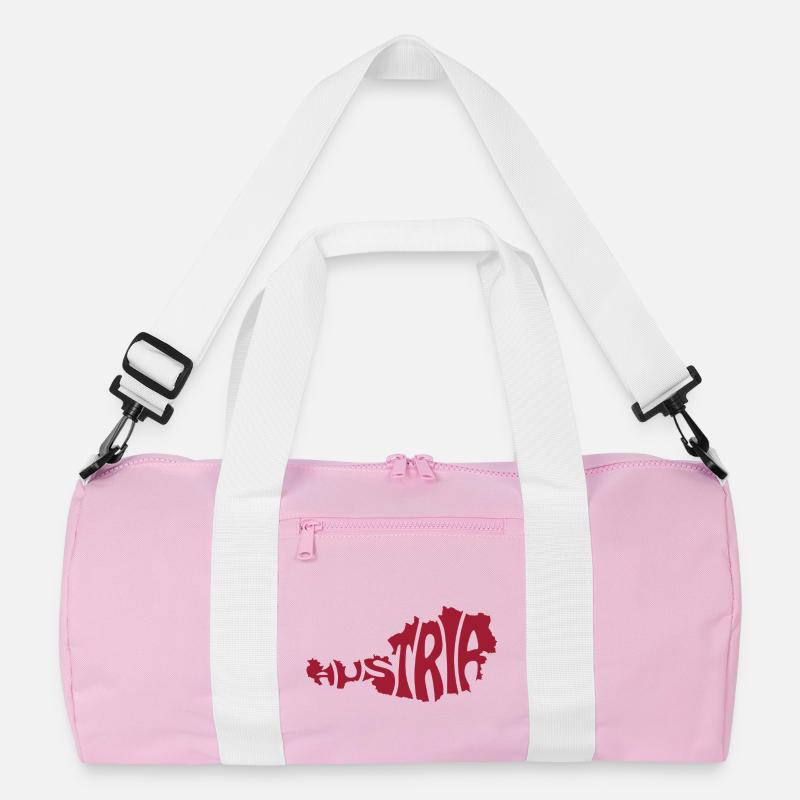 Austria Map Artistic Typography Design Recycled Duffel Bag