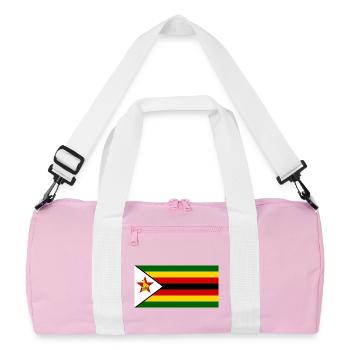 Zimbabwe - Sac de sport recyclé - rose/blanc - Devant