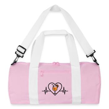 Spritz Heart Cocktail Orange Drink Glass - Sac de sport recyclé - rose/blanc - Devant