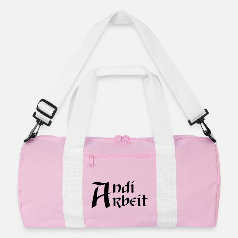 Andi Arbeit - Recycelte Duffel Bag - Rosa/Weiß