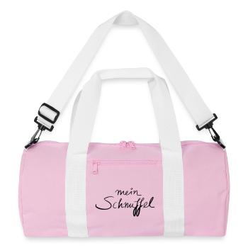 mein Schnuffel - Recycelte Duffel Bag - Rosa/Weiß - Vorne