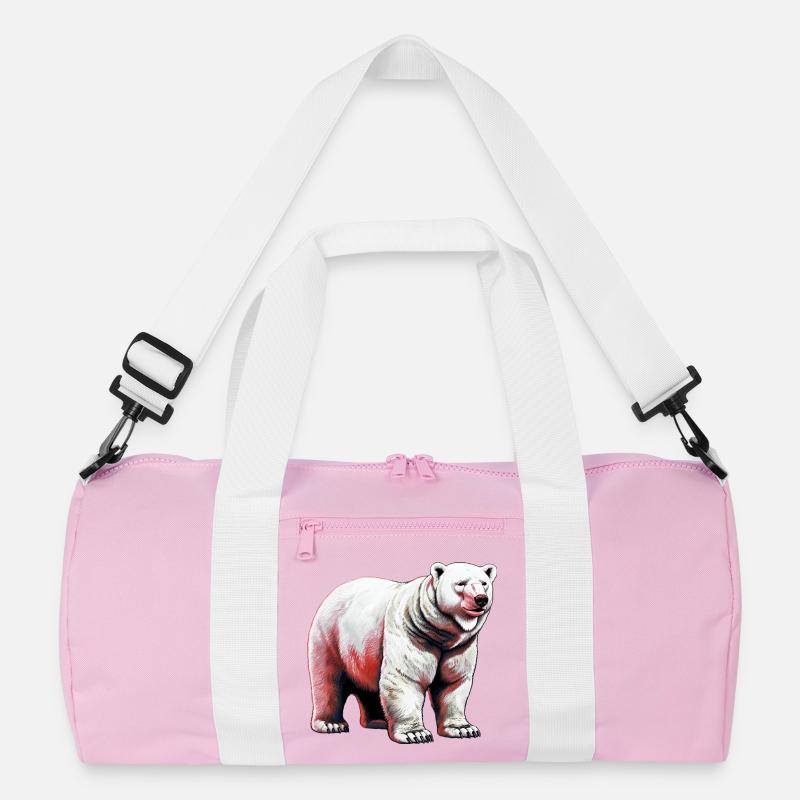 Weißer Eisbär Recycelte Duffel Bag