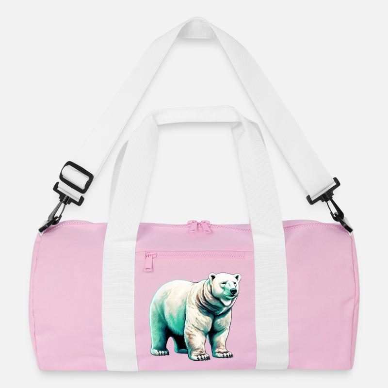 Weißer Eisbär Recycelte Duffel Bag