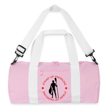 Stand Up Paddling - Recycled Duffel Bag - pink/white - Front