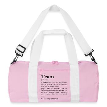 Team Definition  - Recycled Duffel Bag - pink/white - Front