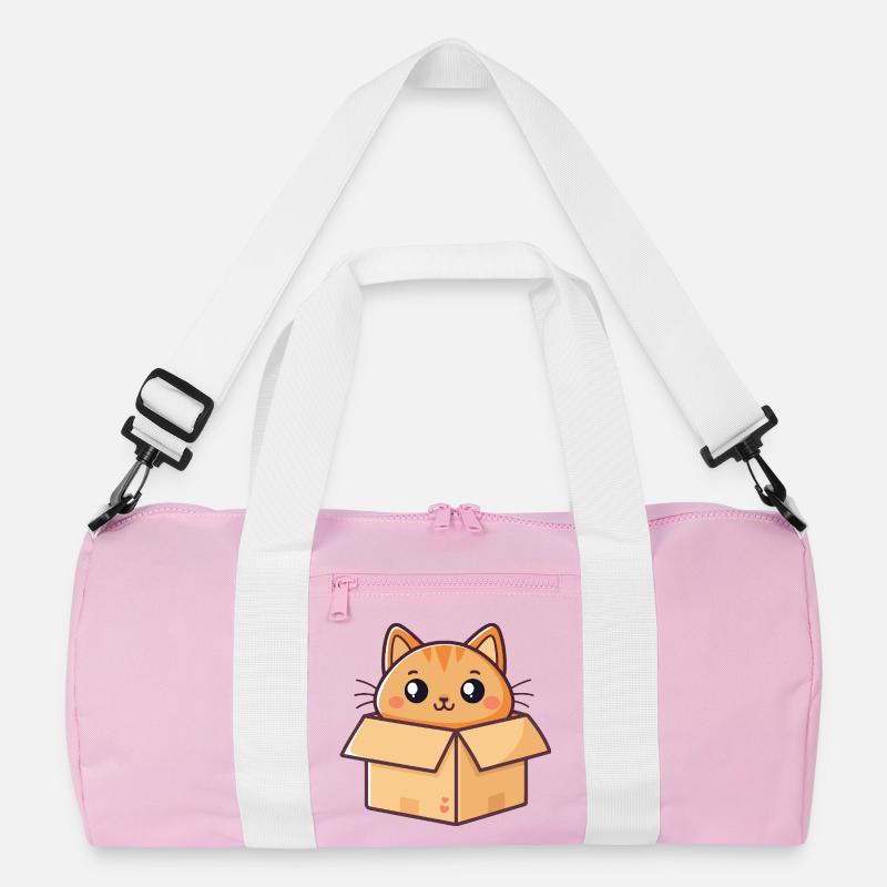 Charming Boxed Kitten Recycelte Duffel Bag