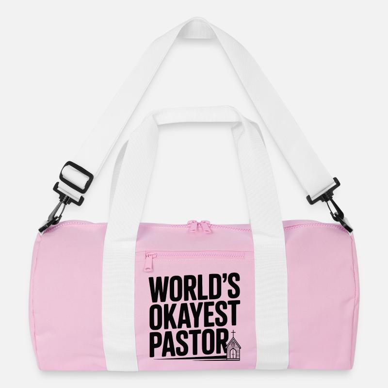 Der beste Pastor der Welt Recycelte Duffel Bag