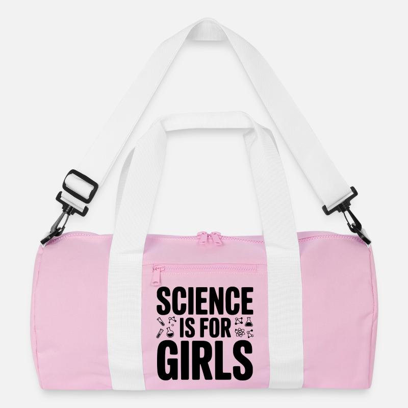 La science, c’est pour les filles Sac de sport recyclé