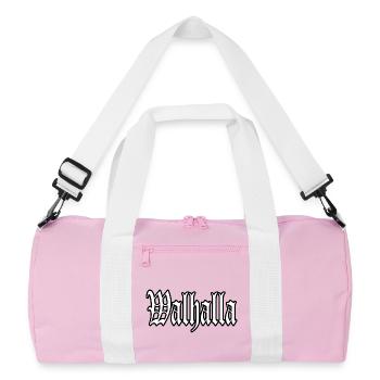 walhalla odin thor wikinger viking sticker shirt - Recycelte Duffel Bag - Rosa/Weiß - Vorne