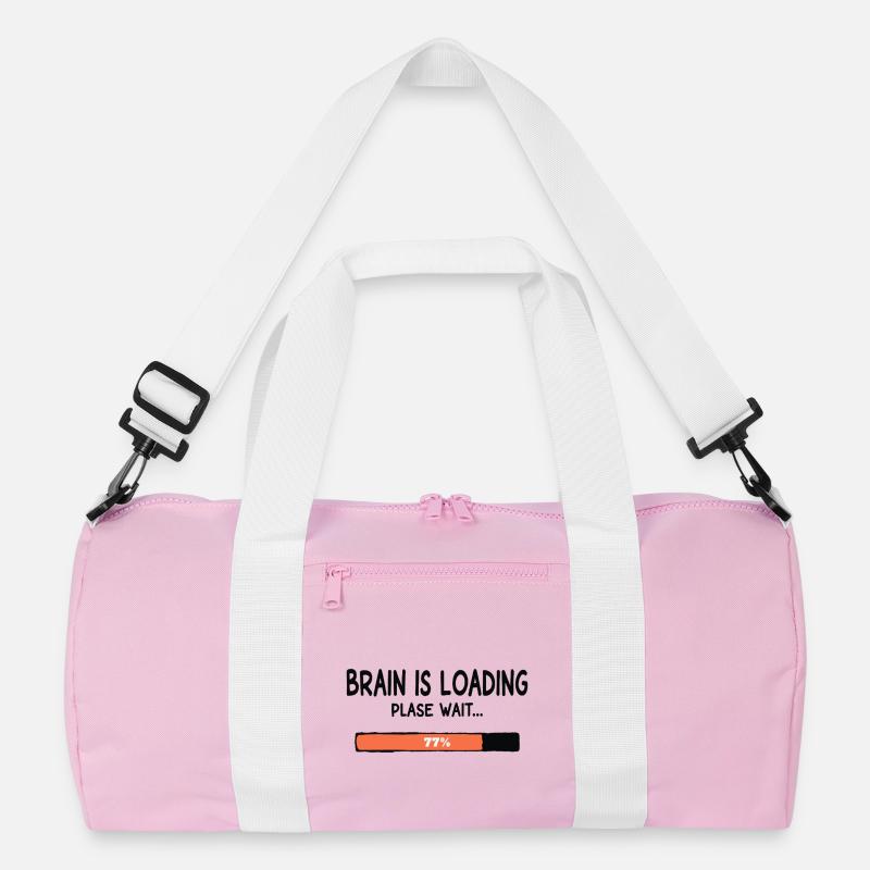 Brain Is Loading Please Wait Lustiger Spruch Recycelte Duffel Bag