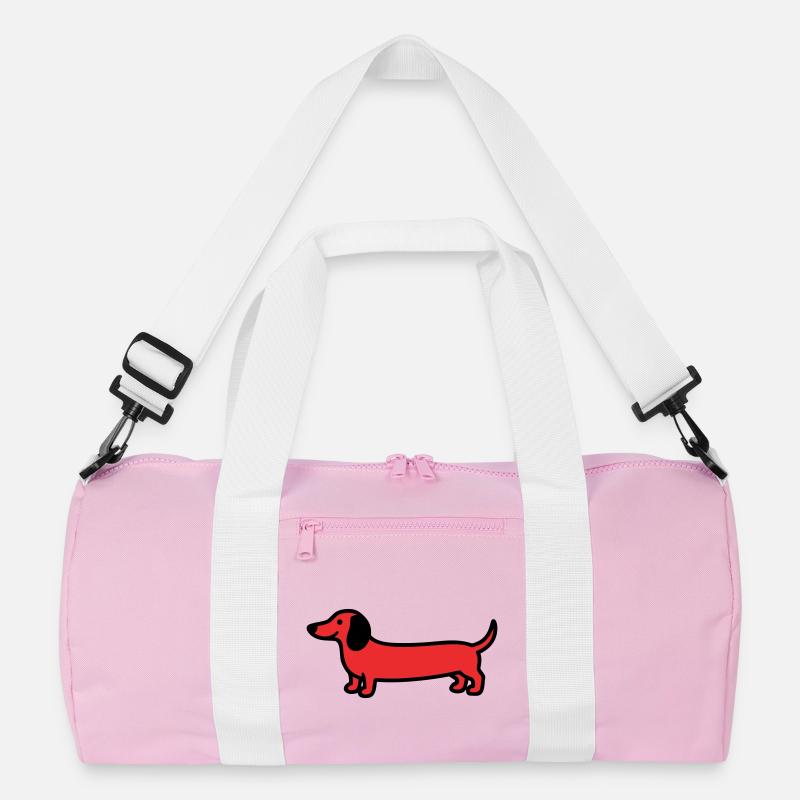 Jagdhund Dackel Profil Vektor Recycelte Duffel Bag